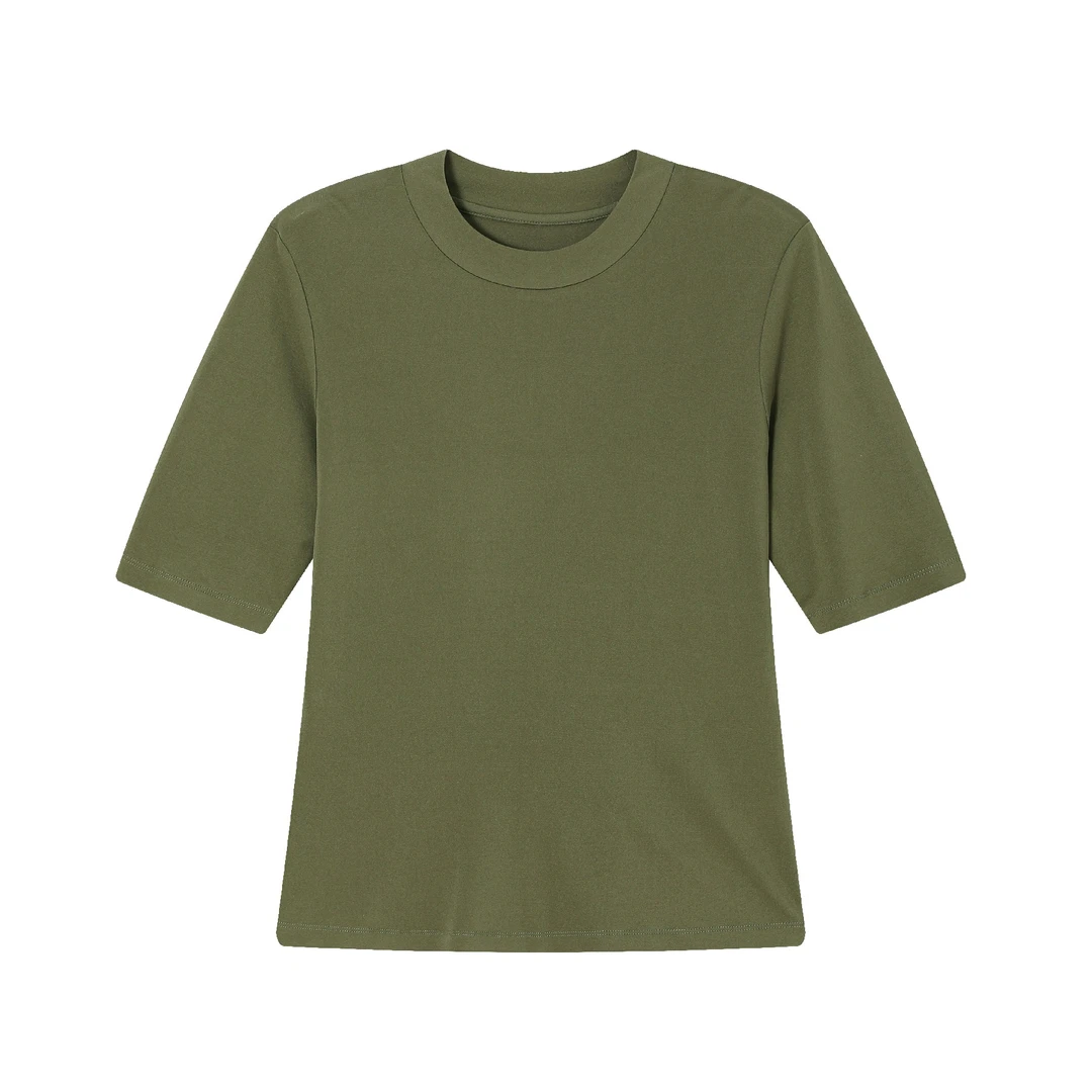 【F·J】2025春夏新款女款100%桑蚕丝重磅150G女款T恤NLJ412