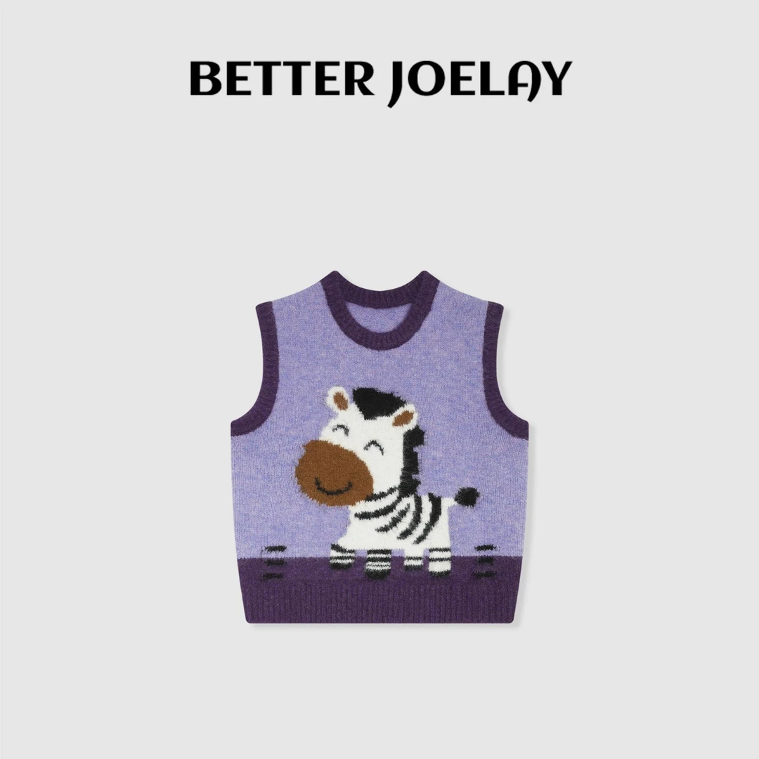 BETTER JOELAY-【芊芊小马】羊毛针织套头马甲通勤百搭休闲LL6586