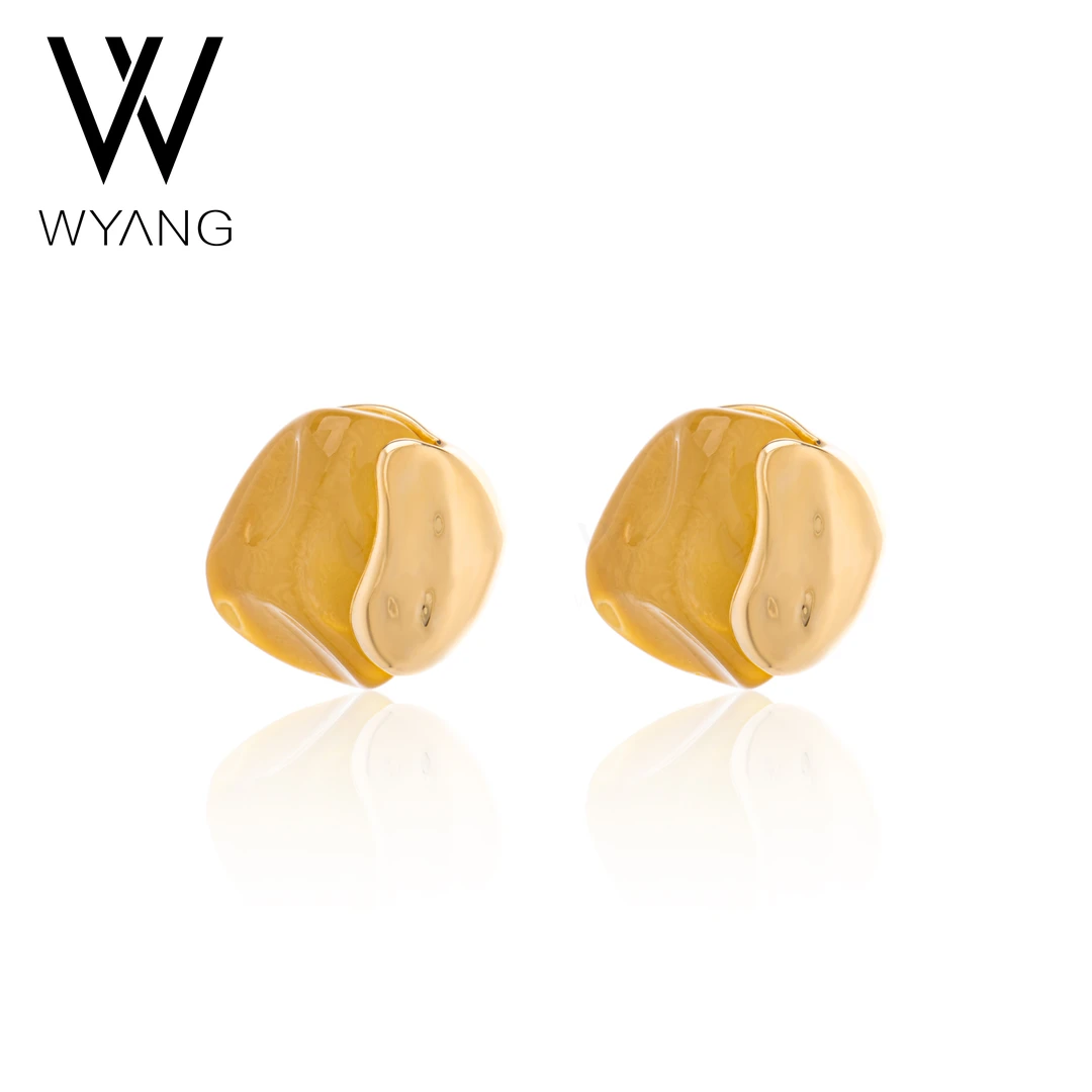 WYANG午漾 轻奢小众撞色耳钉F520