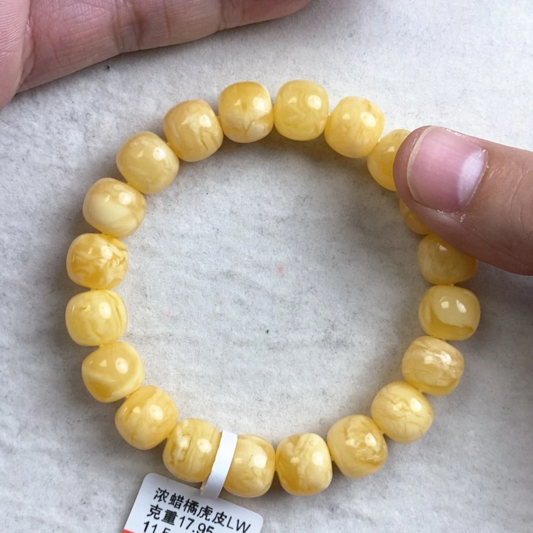 琥珀手链未镶嵌贝****店蜜蜡