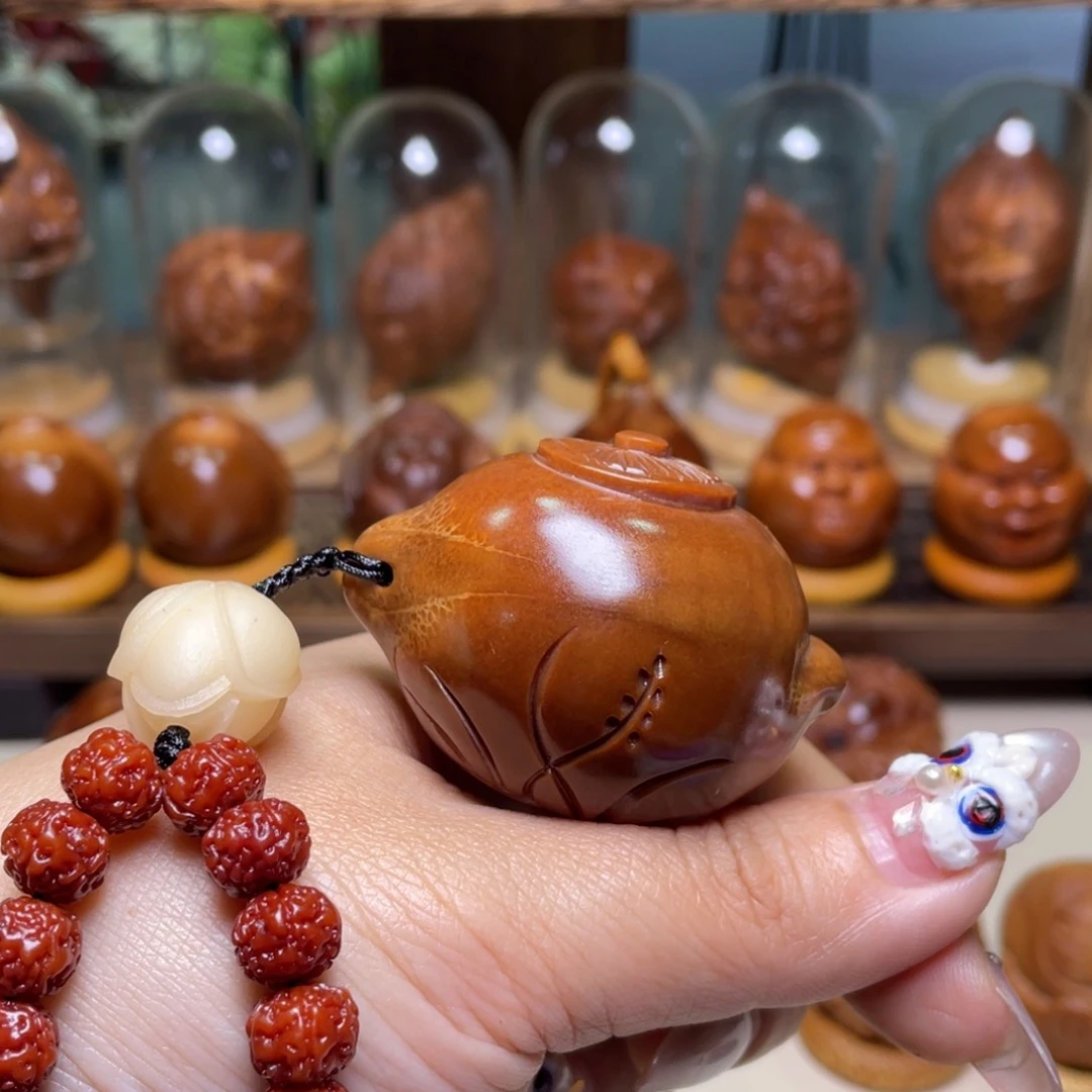 佛螺菩提吊坠纆*把把壶玉华金刚一套 四一尺