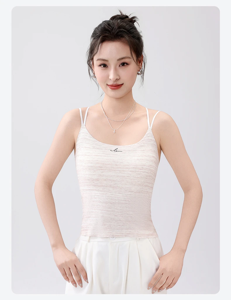 B 门店24&9！沙漏背心」刚需单品/免bra/含蚕丝/肩带显瘦吊带R0363