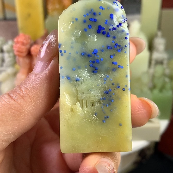 青田石白*青田石印章