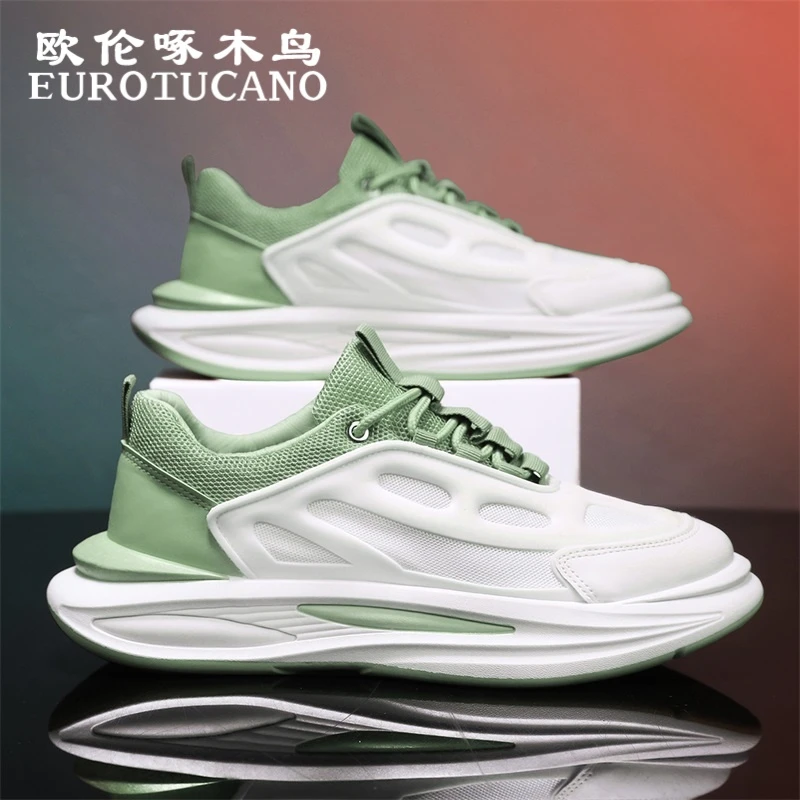 欧伦啄木鸟EUROTUCANO男鞋冬季透气潮流运动鞋子男款时尚老爹鞋