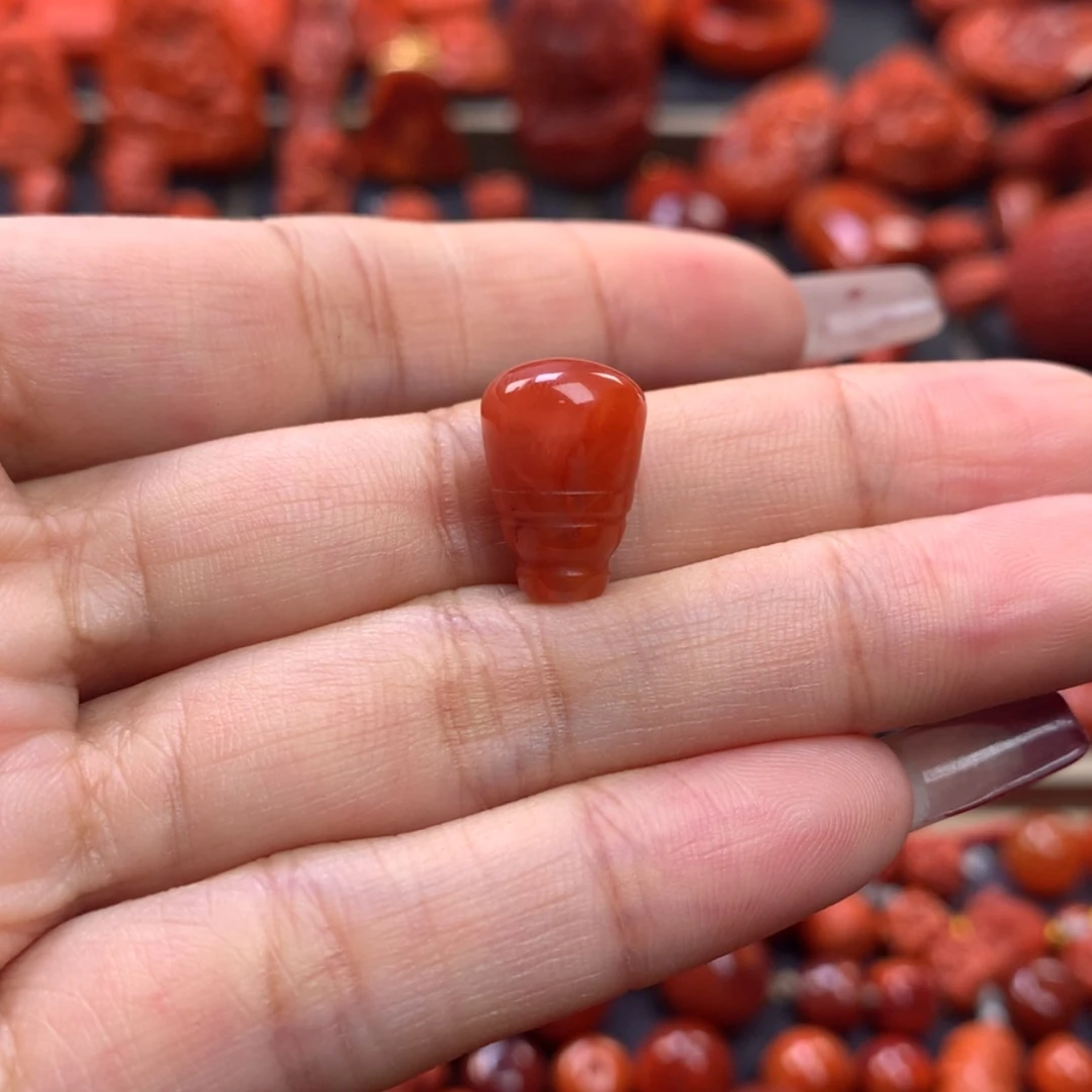 【闪购商品】南红玛瑙三通10mm未镶嵌