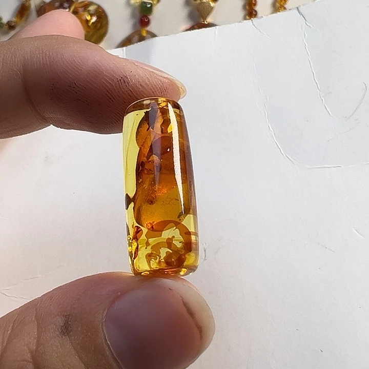 琥珀（花珀）未镶嵌颈饰