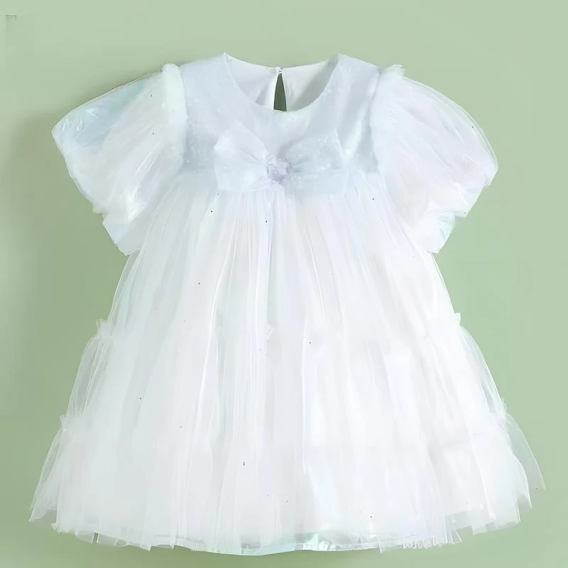 丽子家 品牌 儿童梦幻蓝色纱纱裙