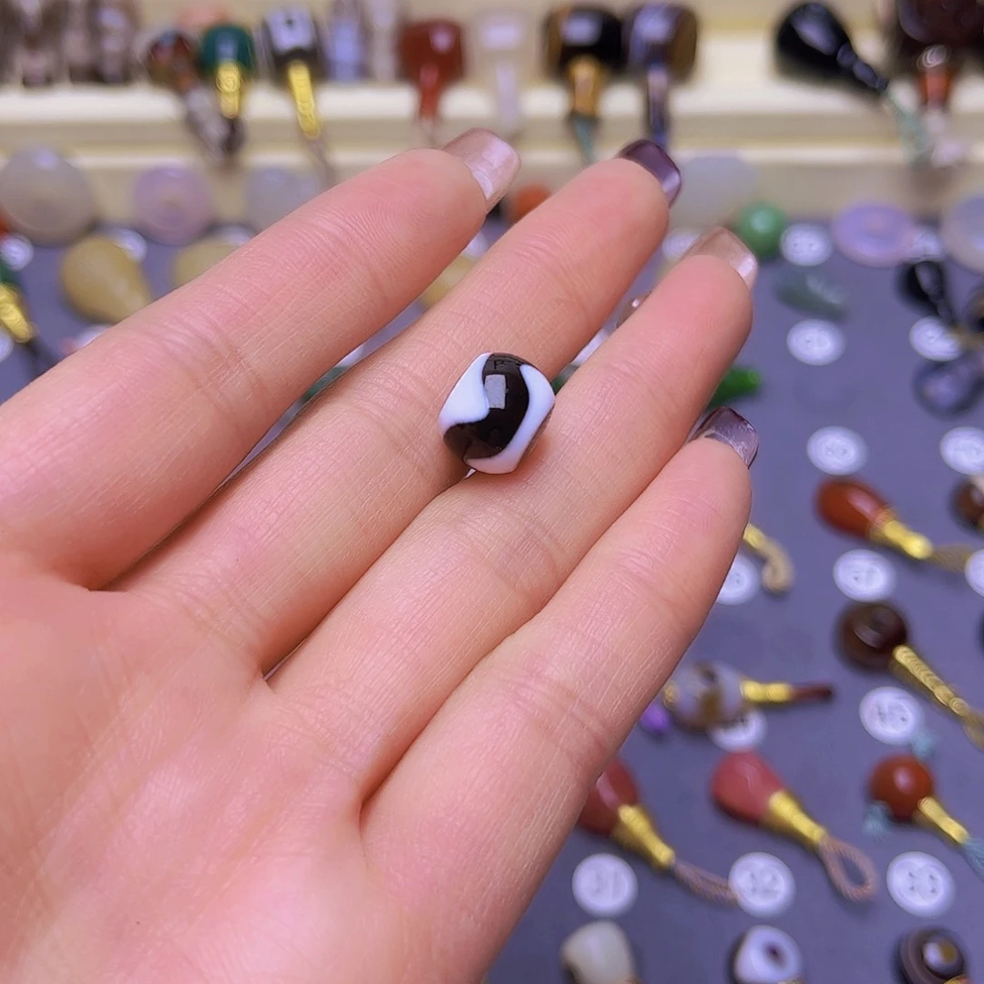 玛瑙/玉髓隔珠未镶嵌南*