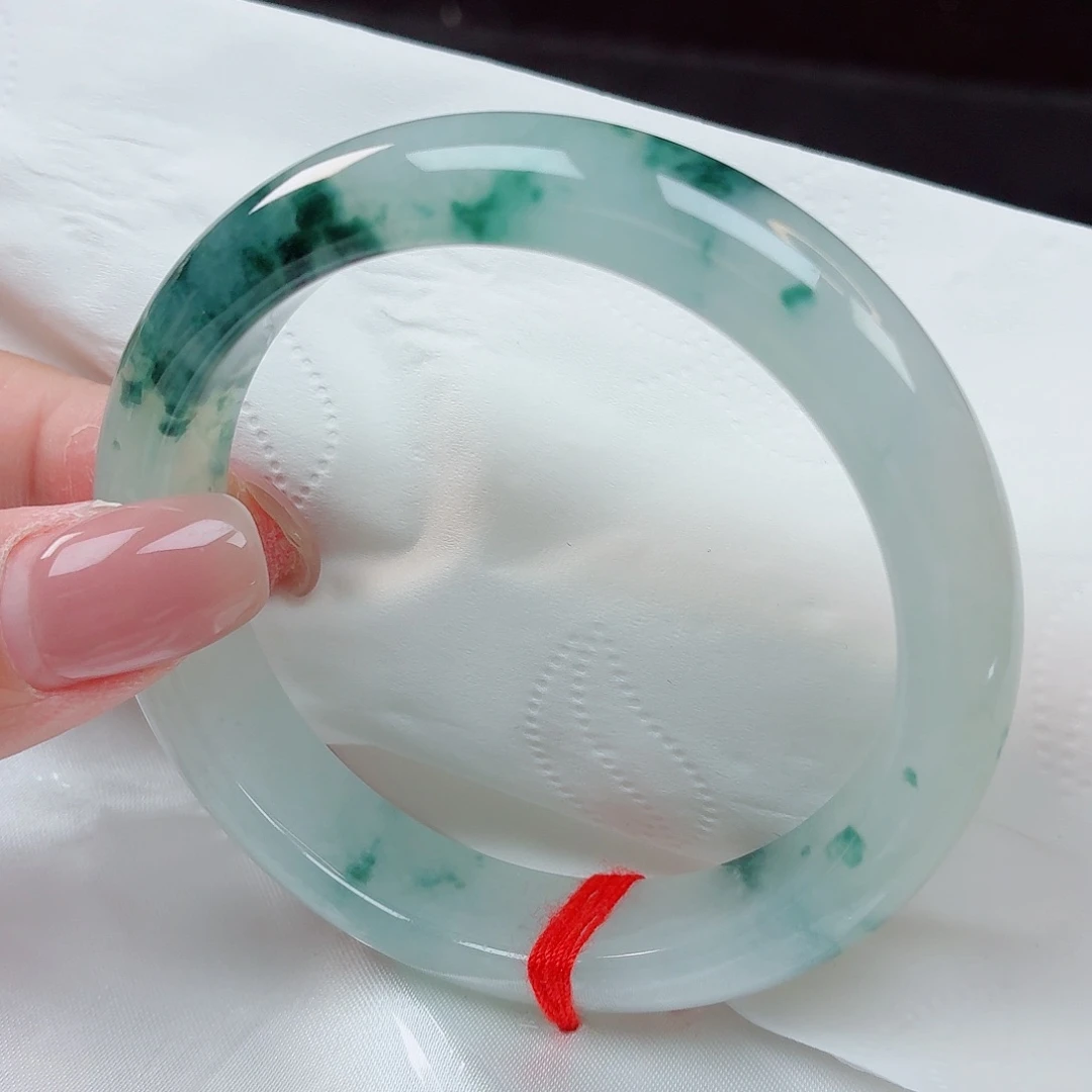 翡翠未镶嵌手镯55+