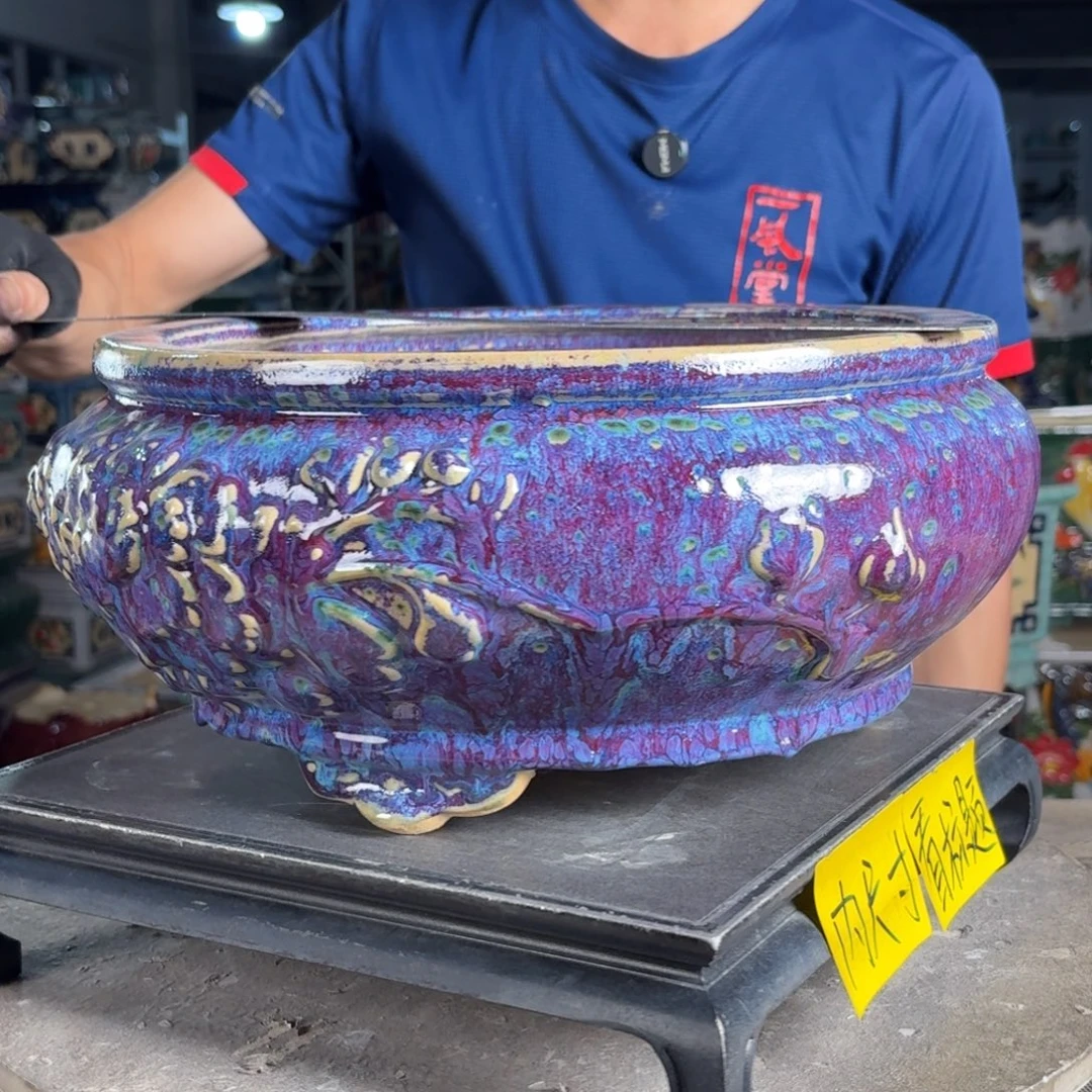 一风堂石湾花盆 内26*12