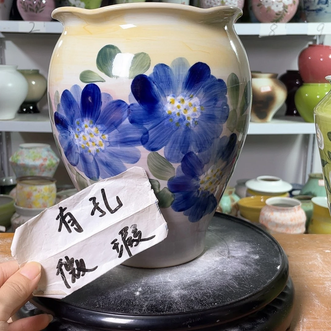 景德镇陶瓷微瑕花盆