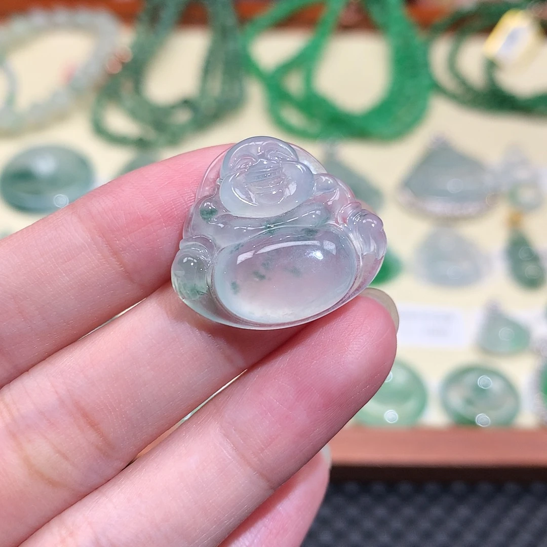 翡翠未镶嵌颈饰挂件