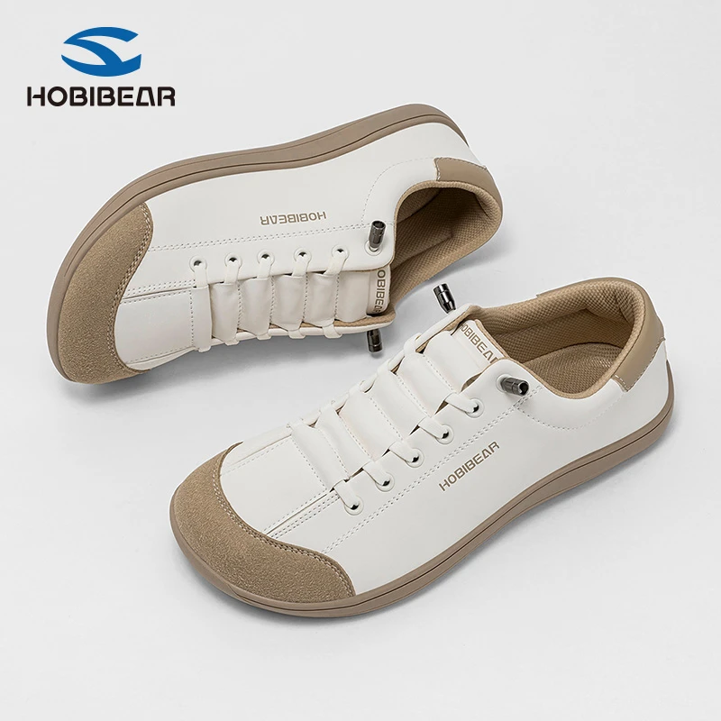 HOBIBEAR男士4e宽楦赤足鞋男鞋透气宽头鞋一脚蹬轻盈健身训练鞋