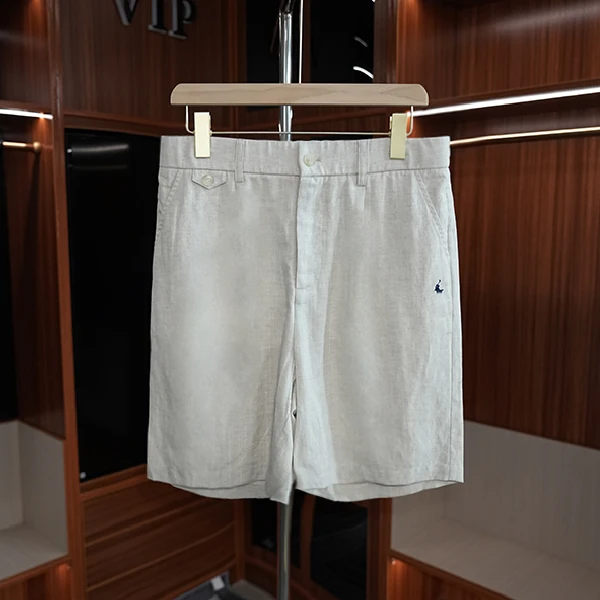 亚麻 短裤夏季高级感轻奢短裤 【Z0051】