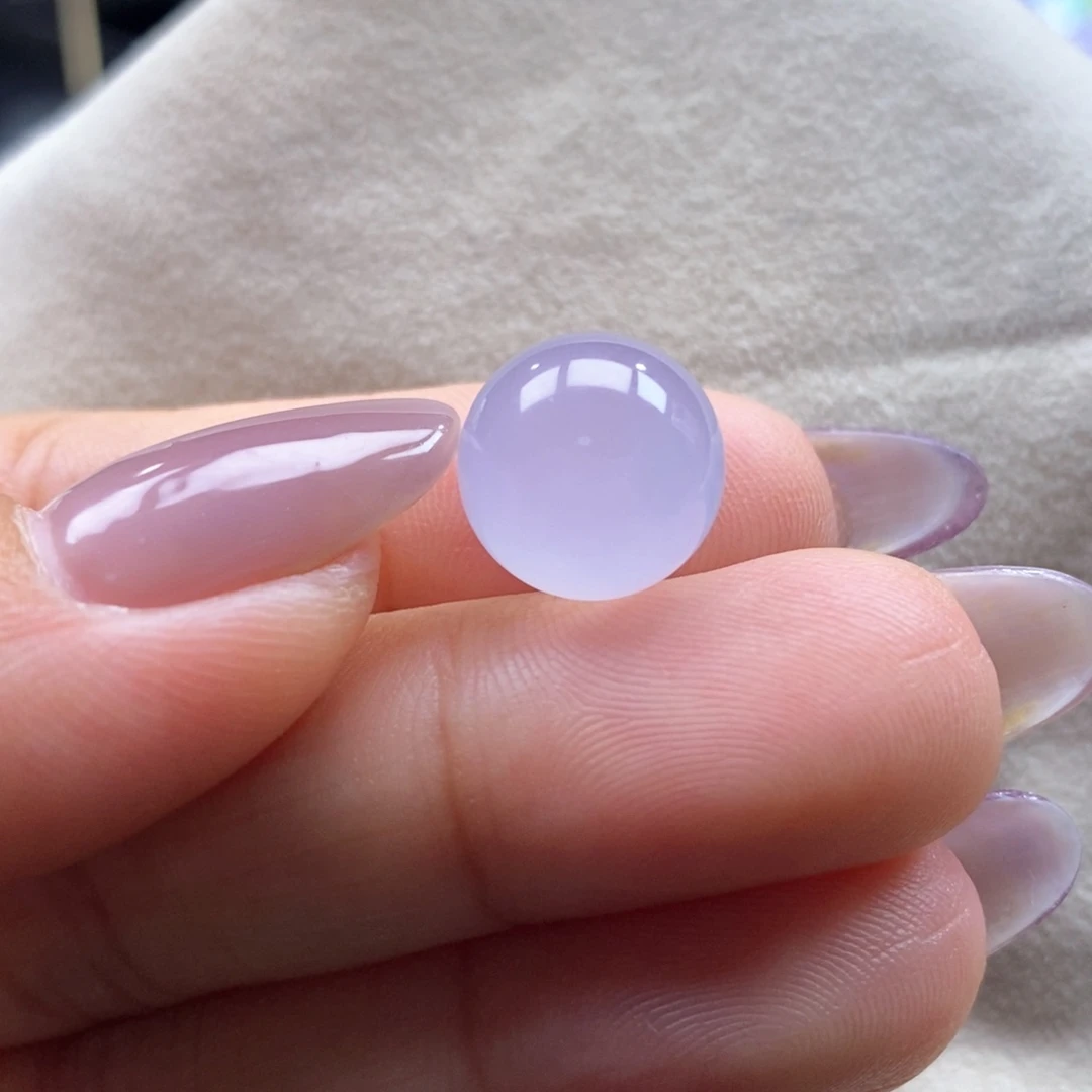 翡翠未镶嵌吊坠(不含链)翡翠冰淡粉珠卡12.6