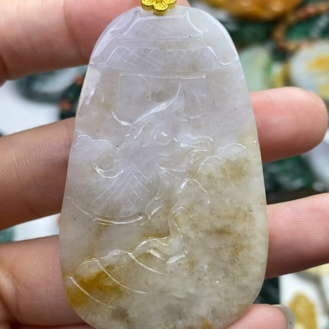 颈饰未镶嵌翡翠吊坠