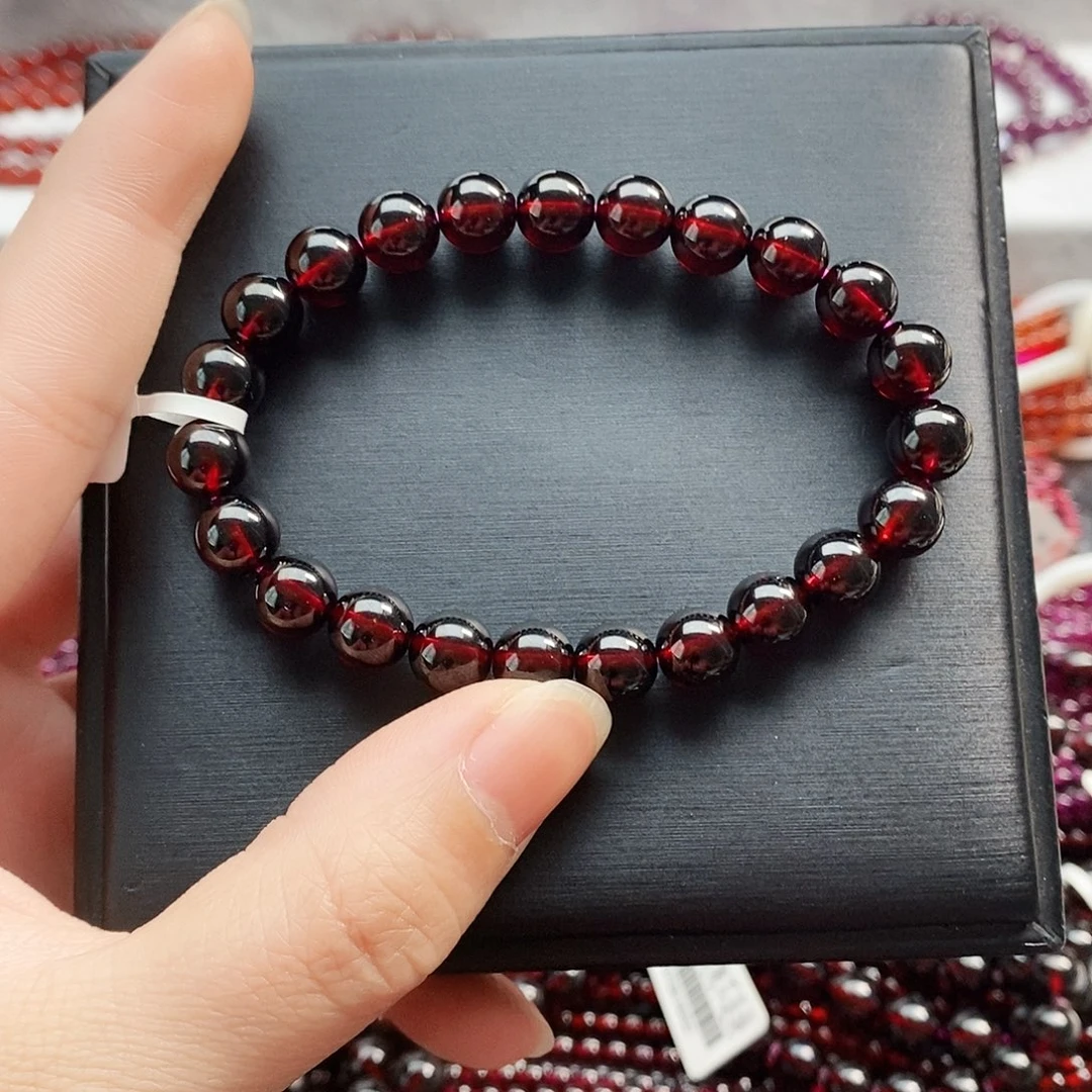 石榴石手链未镶嵌8.3mm