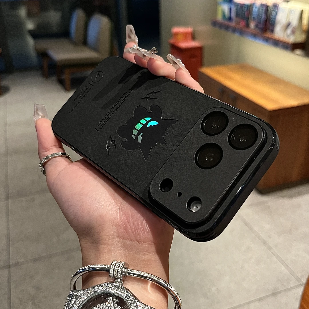 相机按键全包镜头膜耿鬼适用苹果17promax手机壳情侣卡通iPhone16