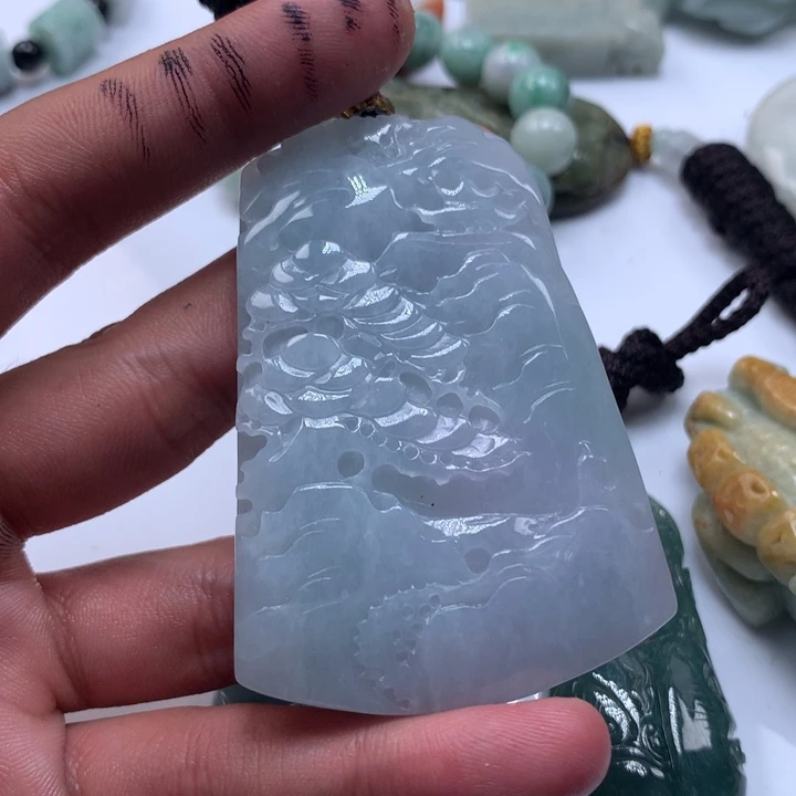 颈饰未镶嵌翡翠保真天然a货翡翠