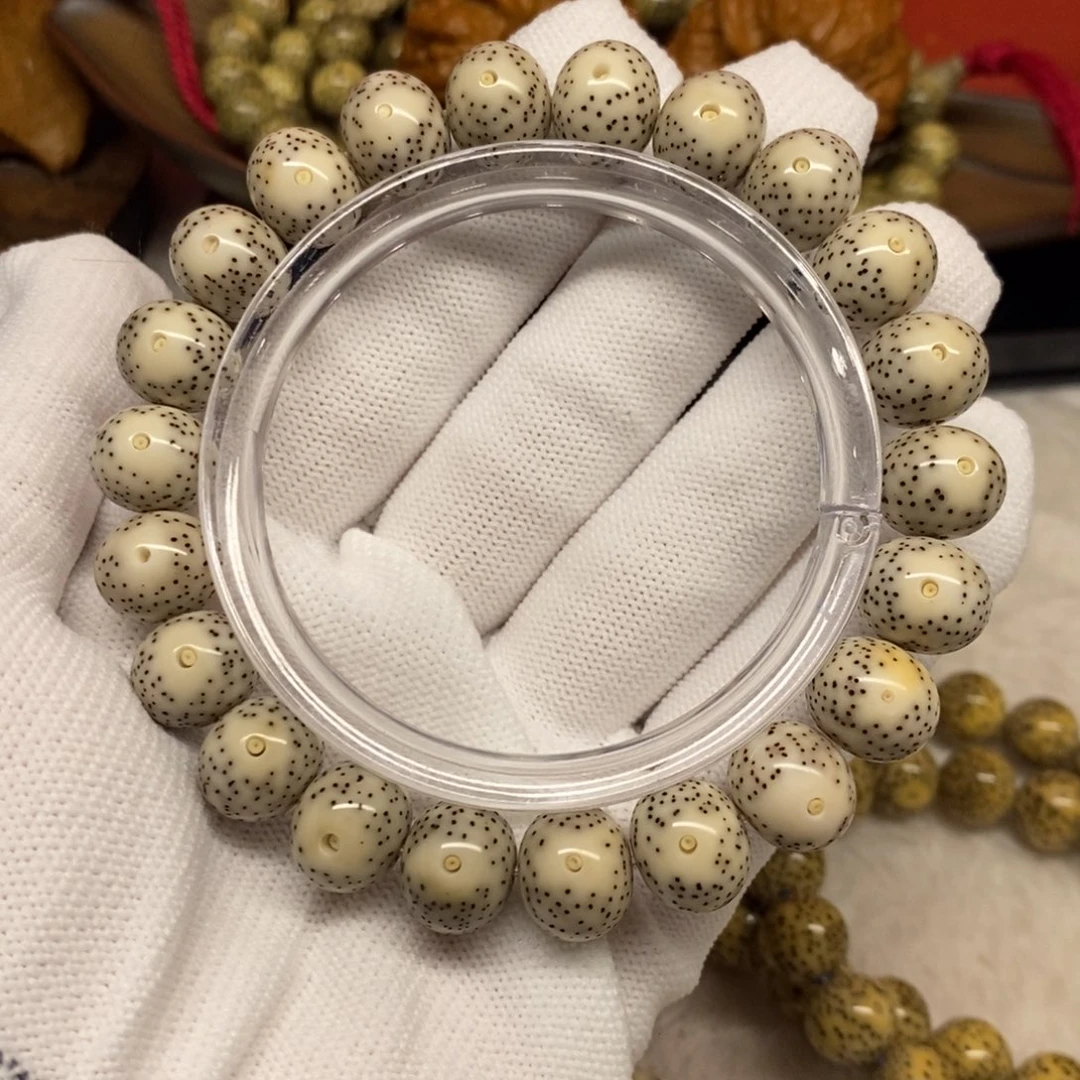 星月菩提手串瓷白12苹果y