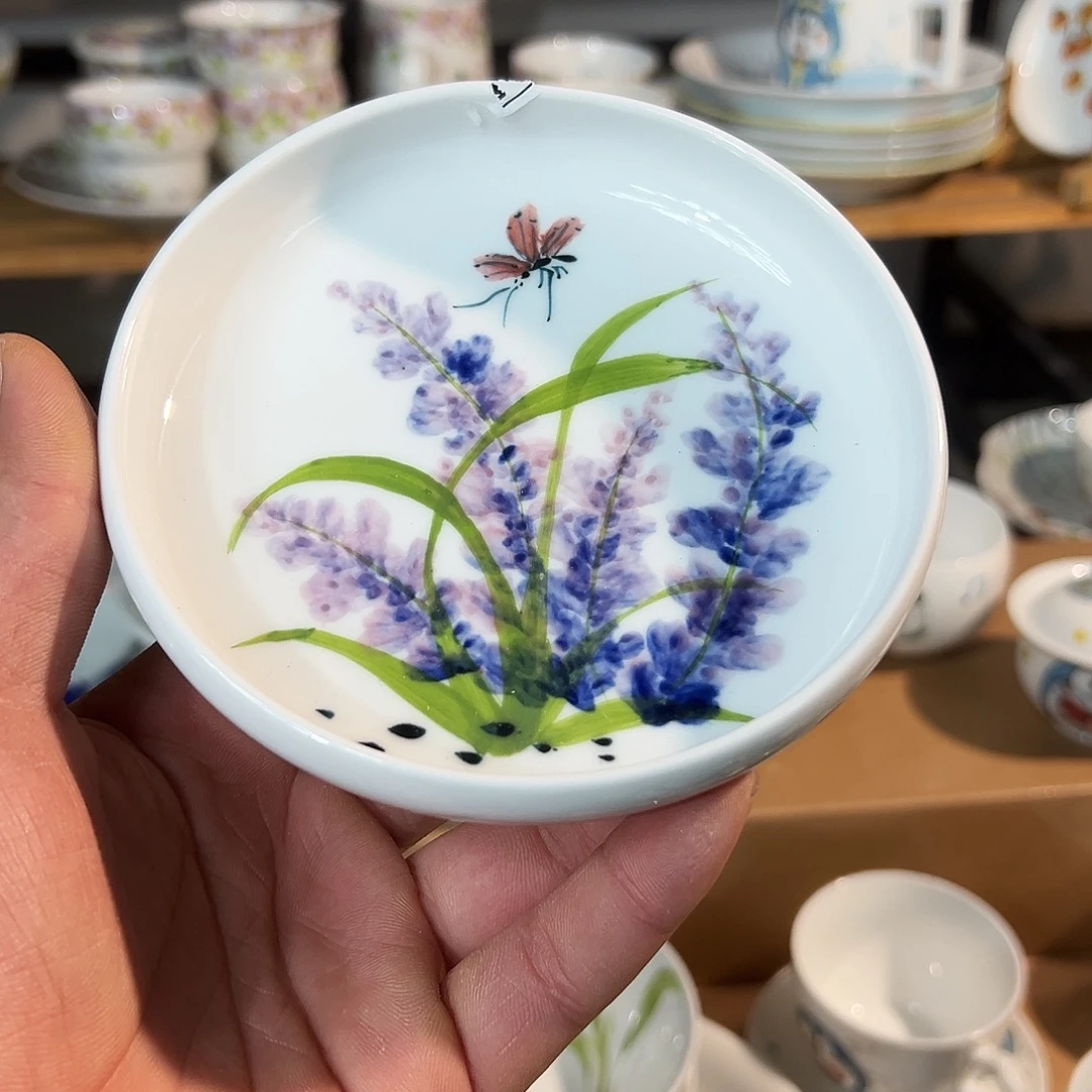 陶瓷景德镇高温釉下陶瓷5寸小圆碟