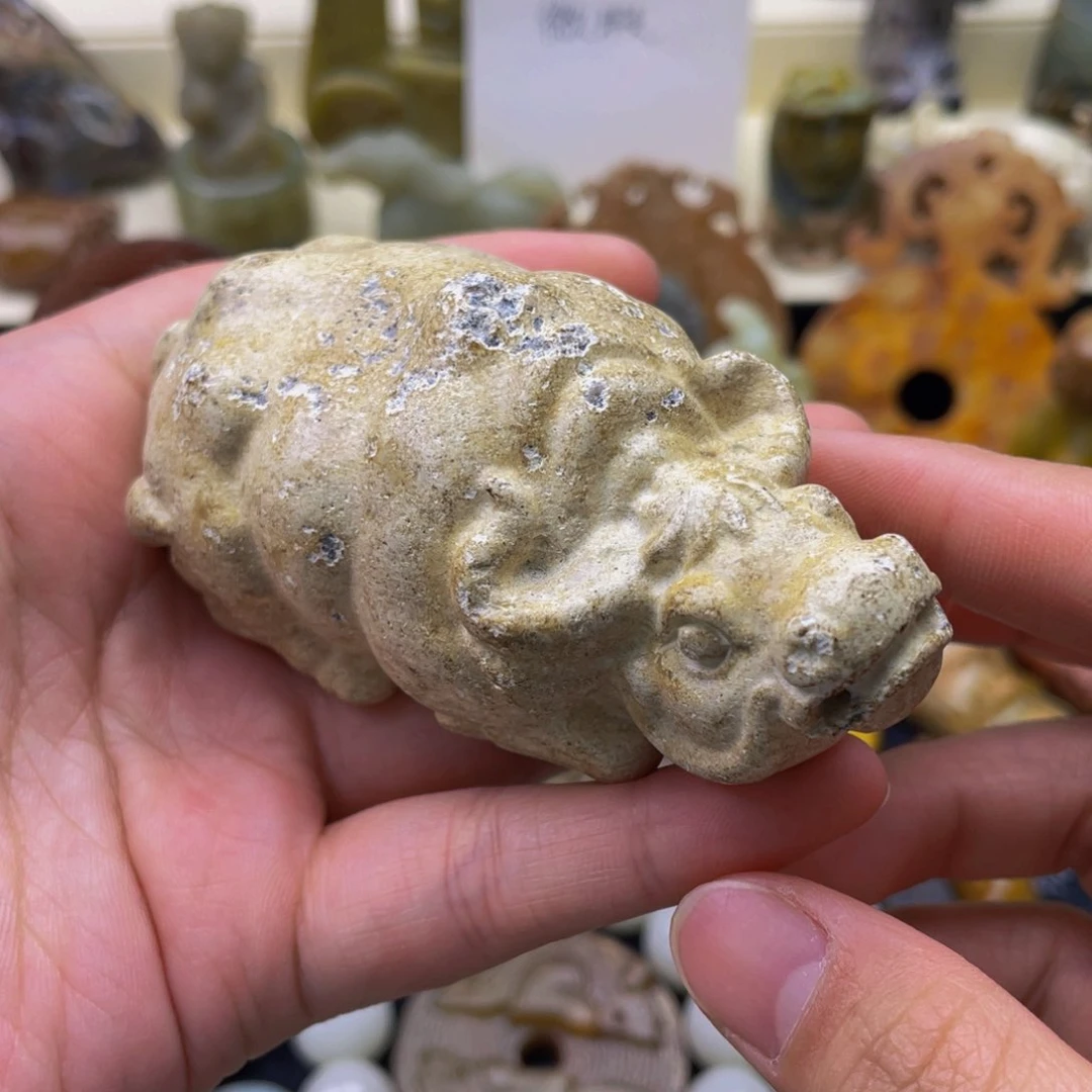蛇纹石玉未镶嵌颈饰139