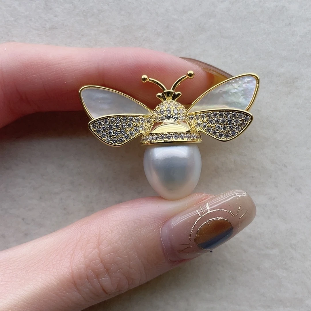海水珍珠胸针15未镶嵌