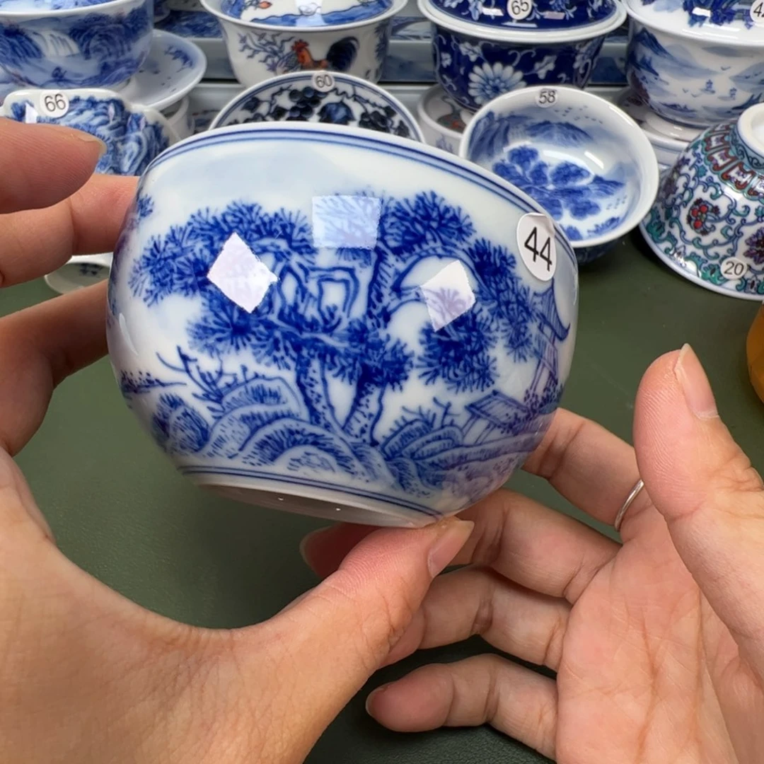 陶瓷景德镇纯手工纯手绘茶具木木44