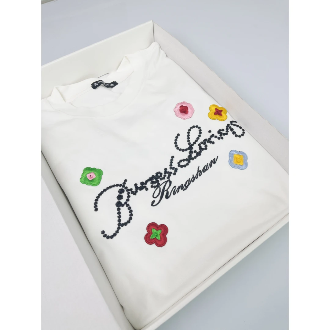 【14号链接-联名四花】夏天新款男士短袖潮牌印花休闲T恤-ZB