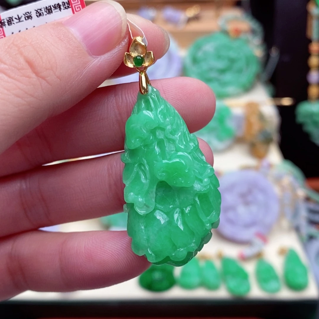 颈饰未镶嵌翡翠翡翠吊坠