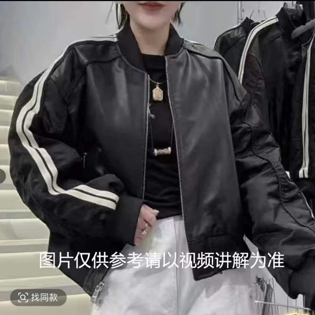 9.加棉欧货显瘦短外套拉锁1292款衣长约