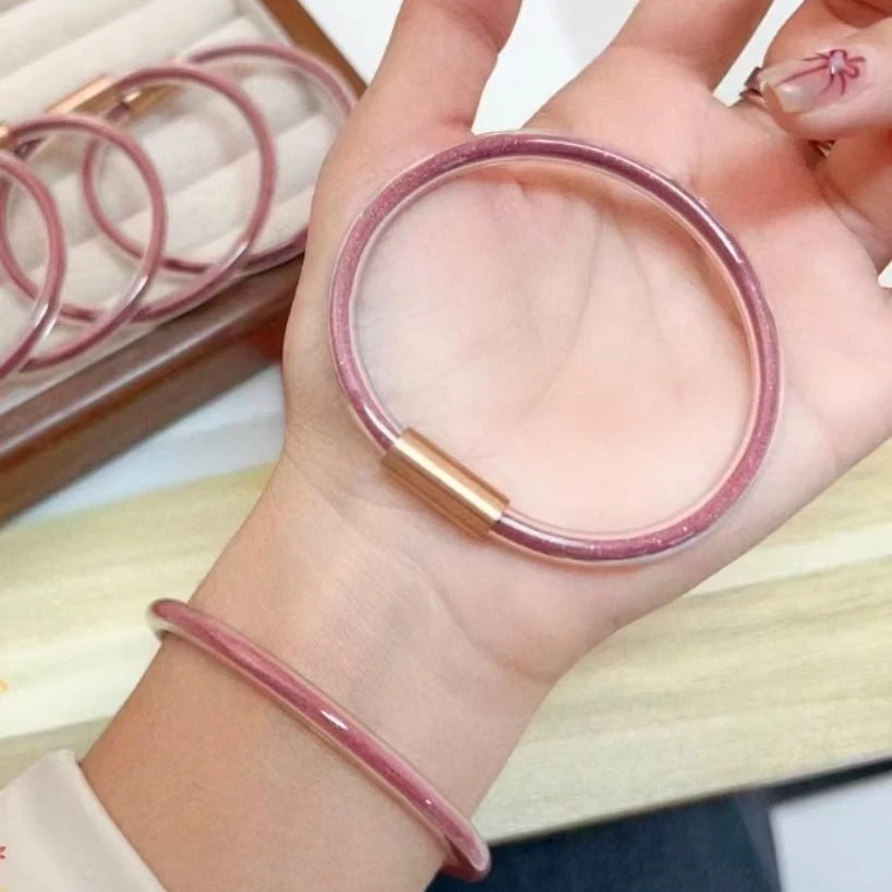 天然辰砂朱砂粉软管手镯