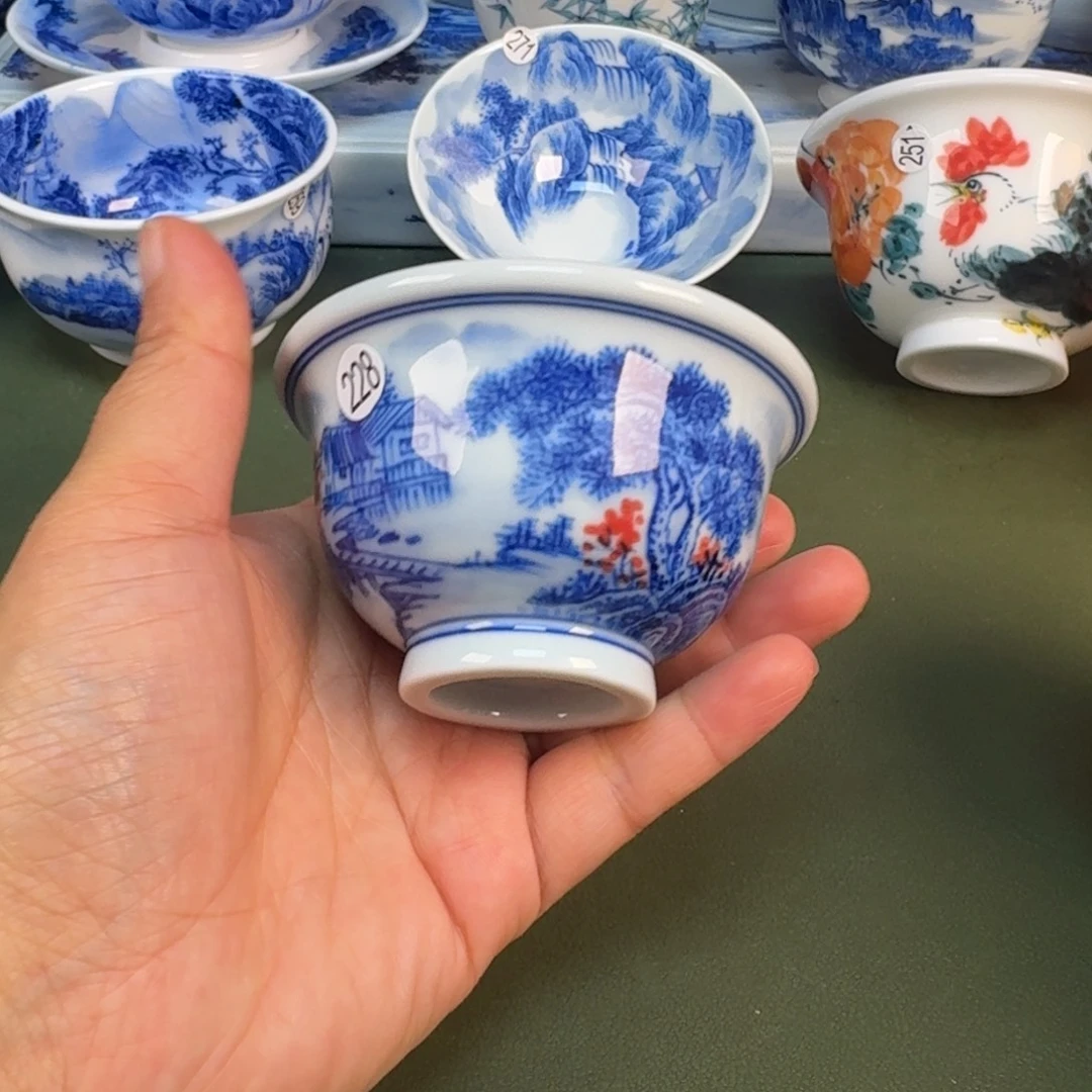 陶瓷景德镇纯手绘茶具圆圆228