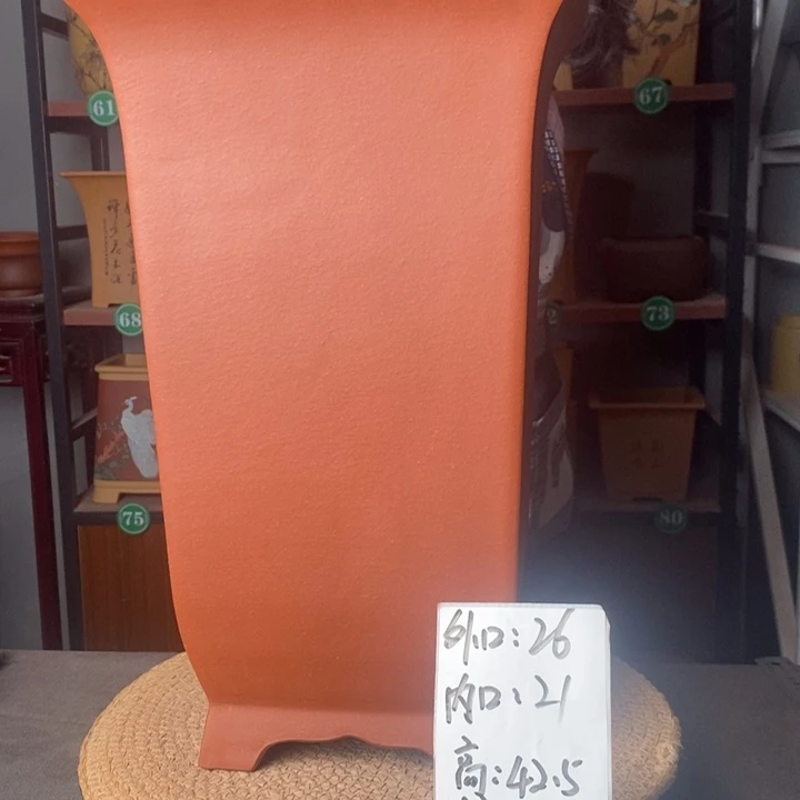 紫砂杂质掉砂磨损微瑕紫砂花盆一物一拍