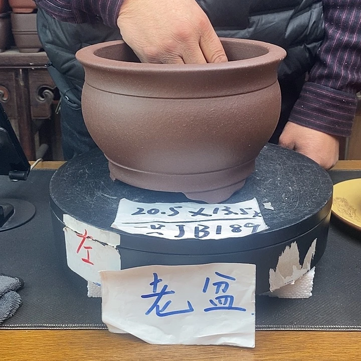 紫砂花盆货号一只JB189