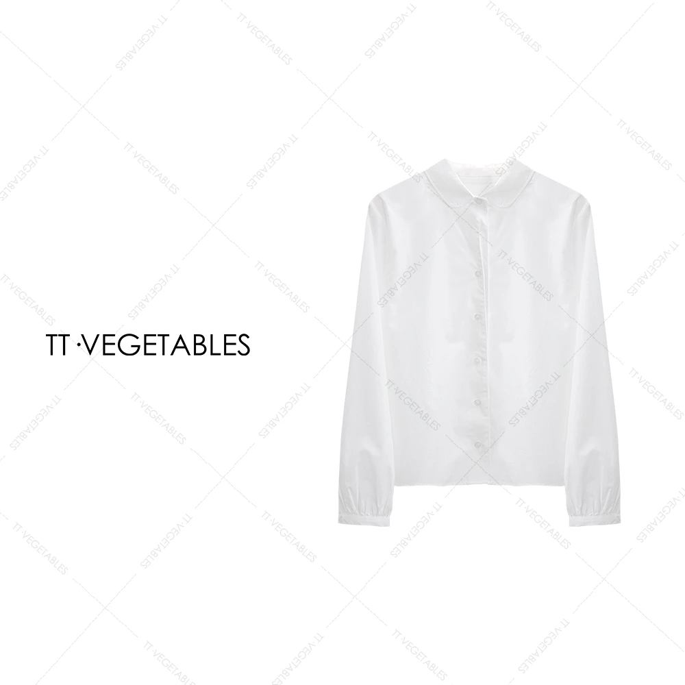 噢芬/小个子 【一橙 】棉莱赛尔混纺时尚衬衫长袖衬衣521599