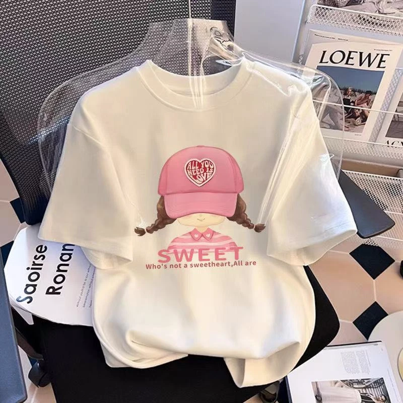 简约时尚亲子系列~百搭洋气时尚卡通印花休闲韩版夏季合集9141