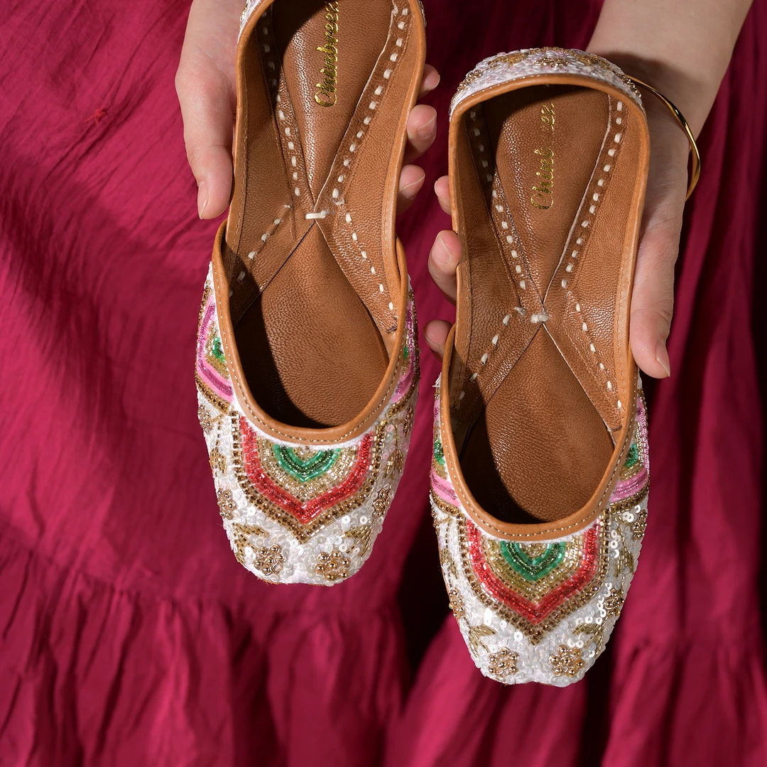 泰姬陵｜印度风情闪亮钉珠穹顶设计手工鞋单鞋平底鞋JUTTI