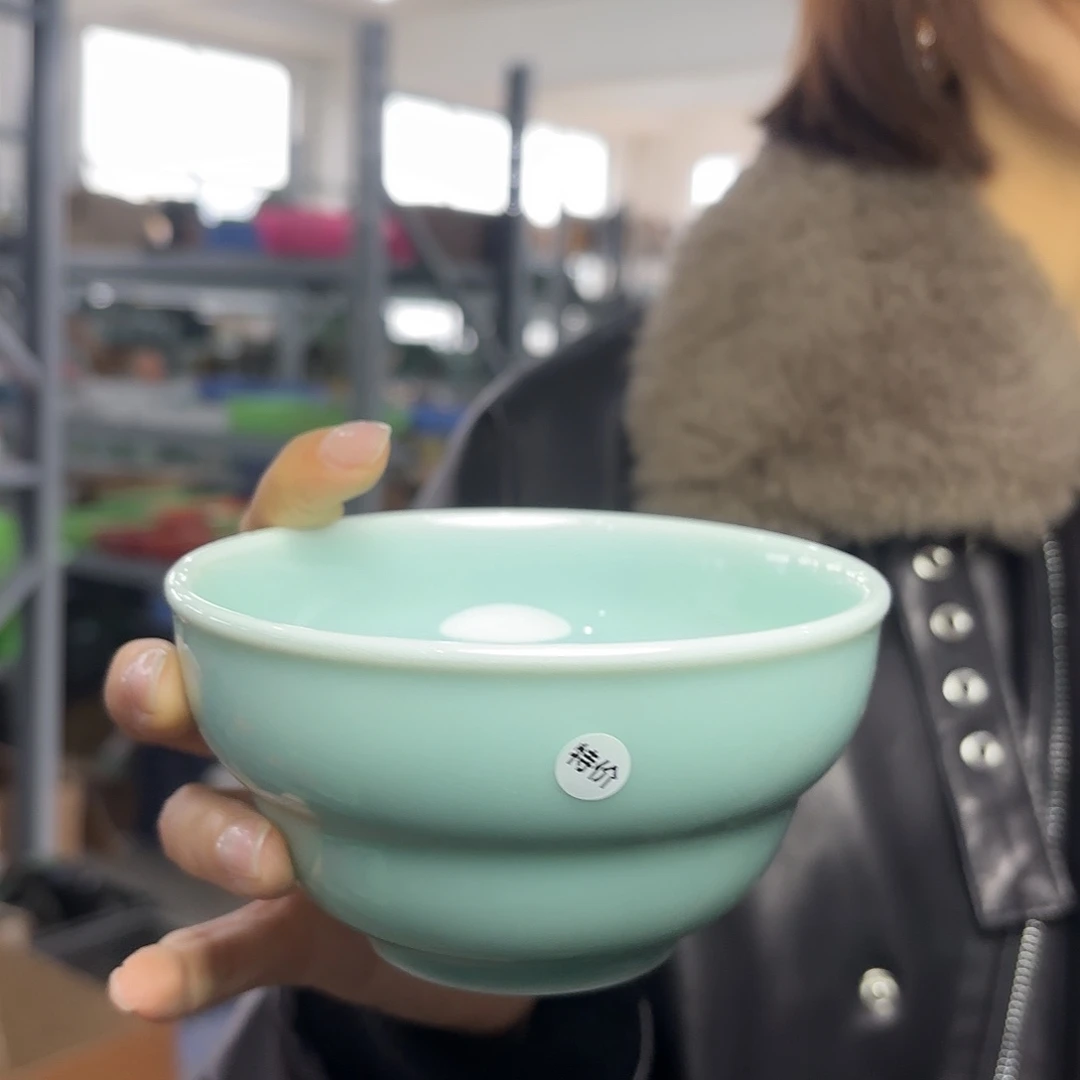 龙泉云间青瓷小米茶器