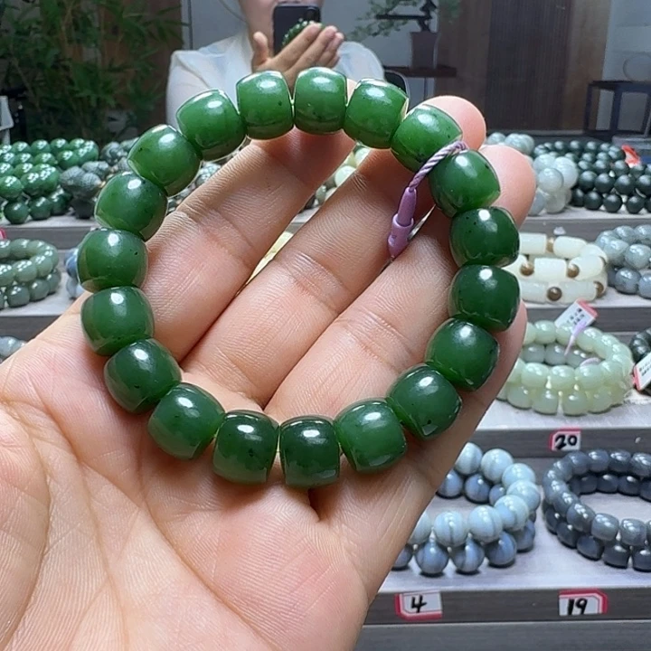 手链未镶嵌和田玉（碧玉）直切卡12