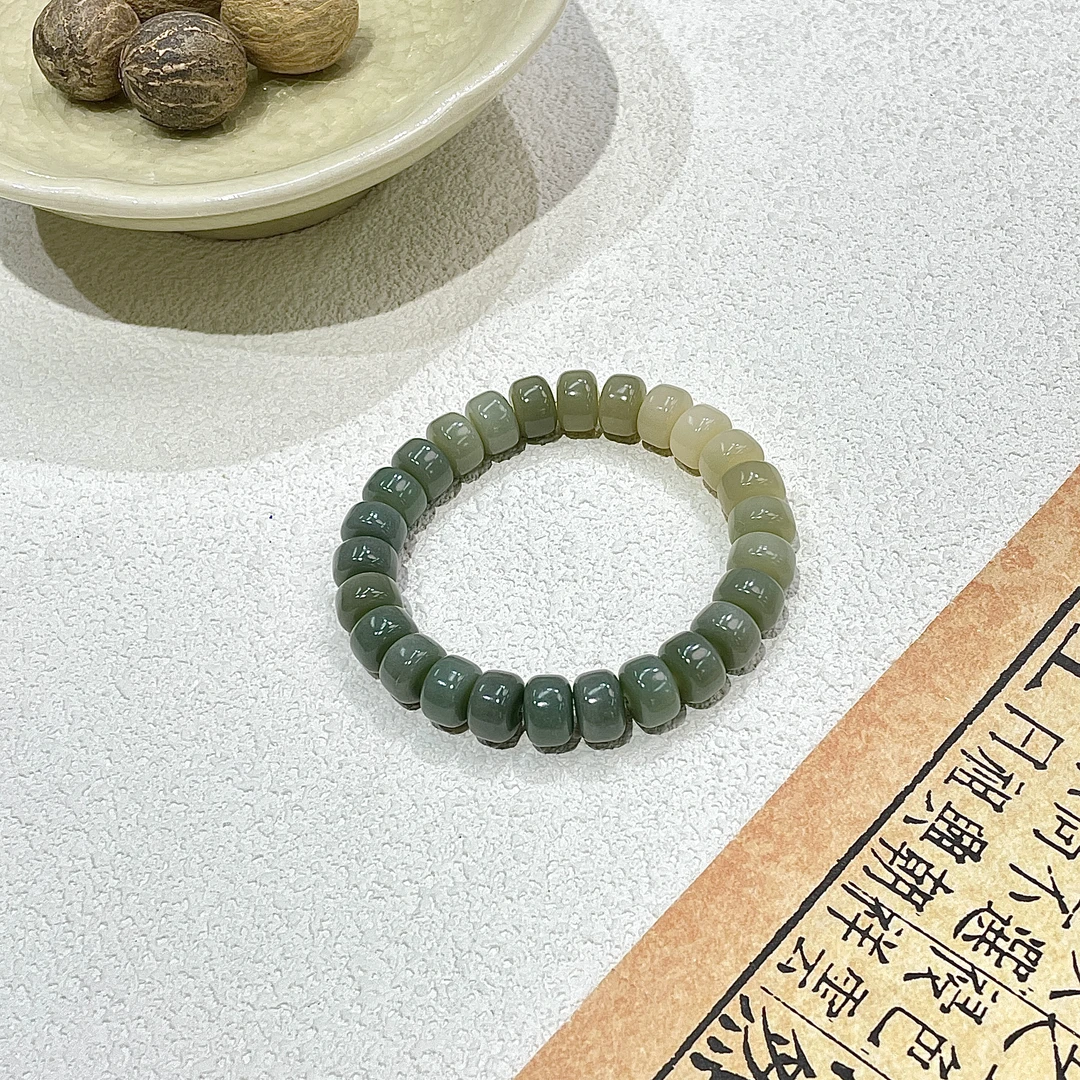 小青提药片青棠渐变菩提手串10*7mm   D-A447045