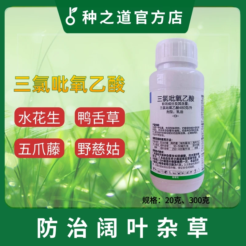 三氯吡氧乙酸防治阔叶杂草水花生小飞蓬野慈姑农药除草剂万农必净