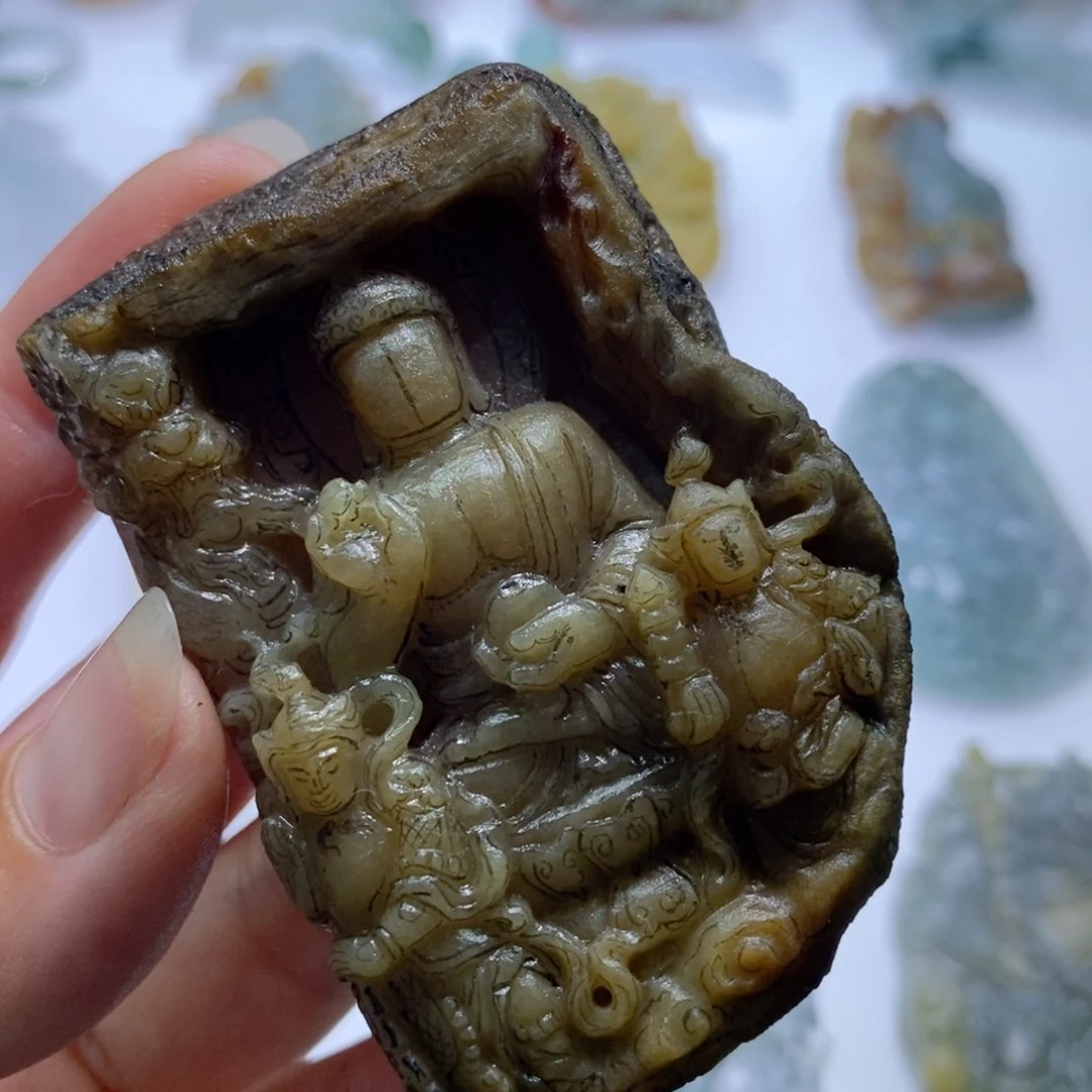 未镶嵌定制翡翠贤*居毛货