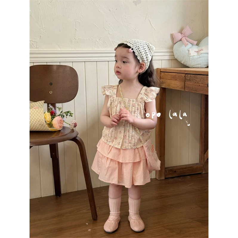 opolala·25夏~碎花飞飞袖娃娃衫X198087（汉服）