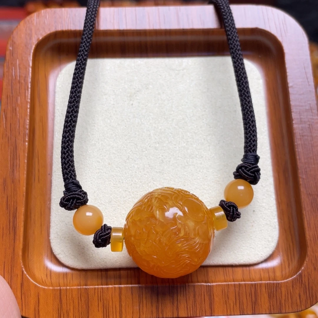 蜜蜡未镶嵌颈饰项链