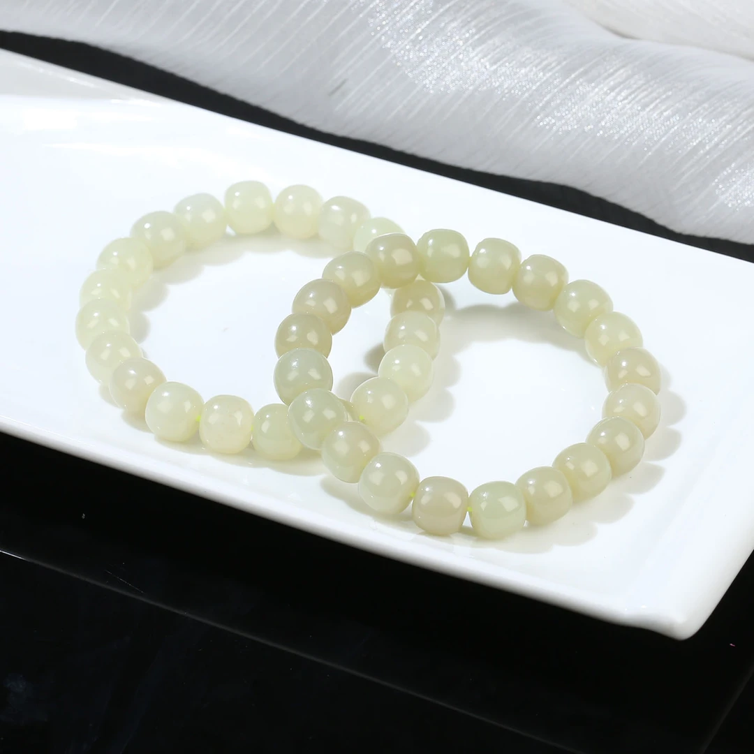 【麦子家族春季特惠】天然和田玉手串9-10老型多样性发1 SC713