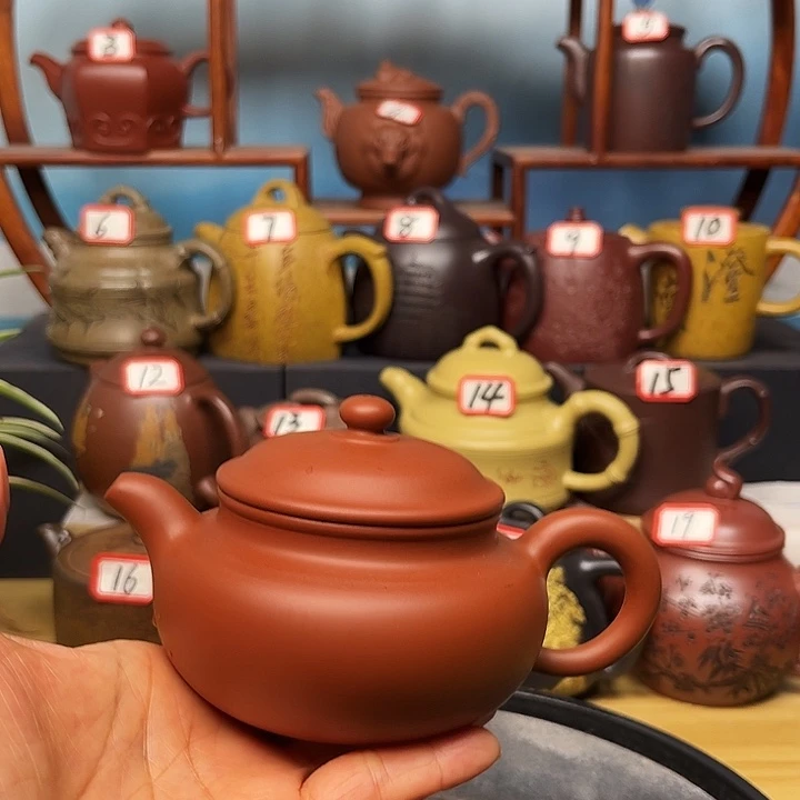 紫砂茶壶微瑕不带证书礼盒250cc