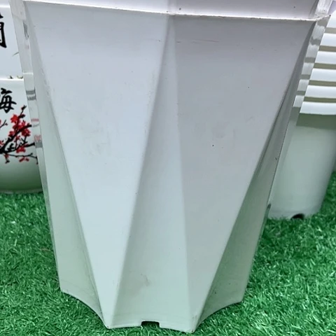 150个三号菱形花盆带托盘