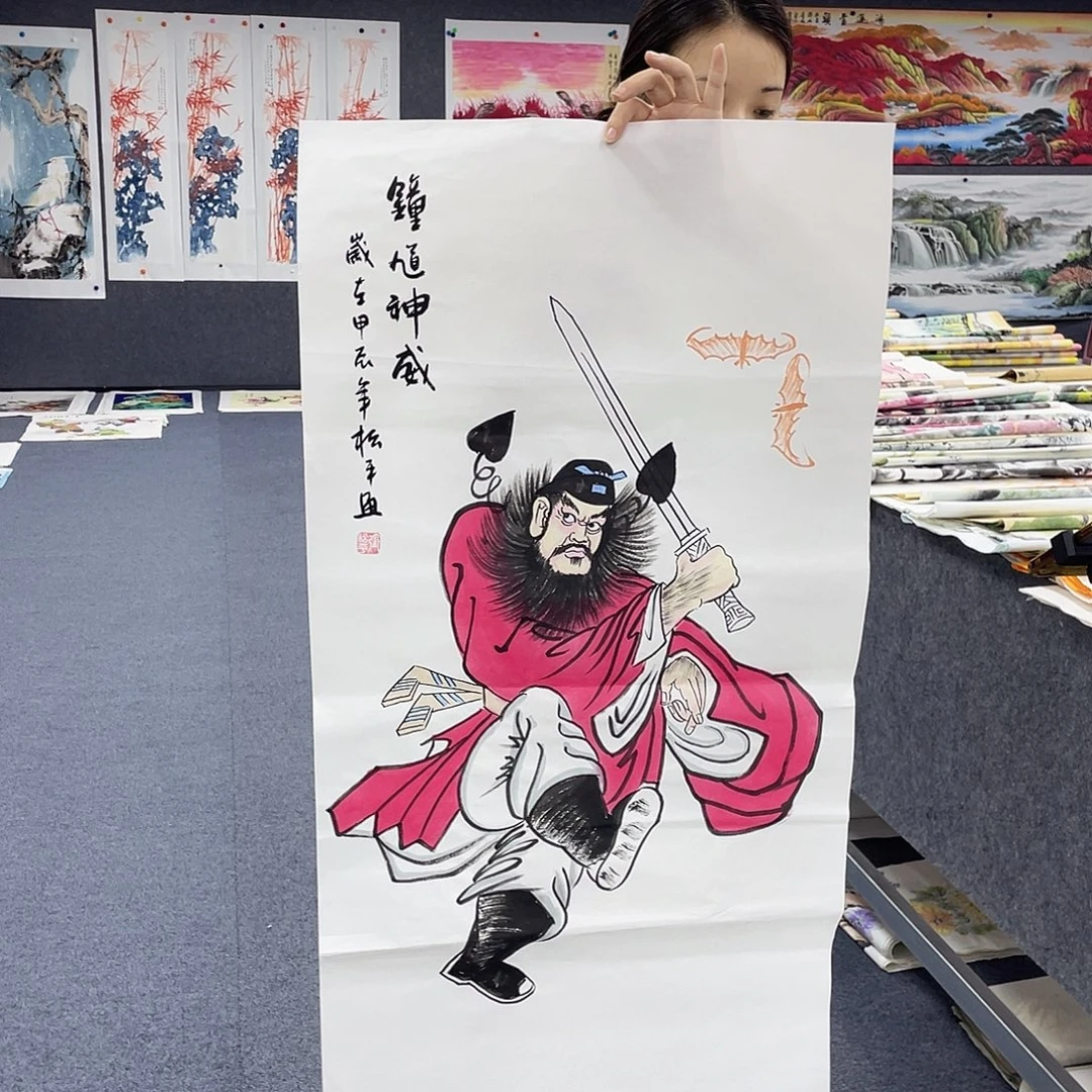 国画作品小姐姐放漏…