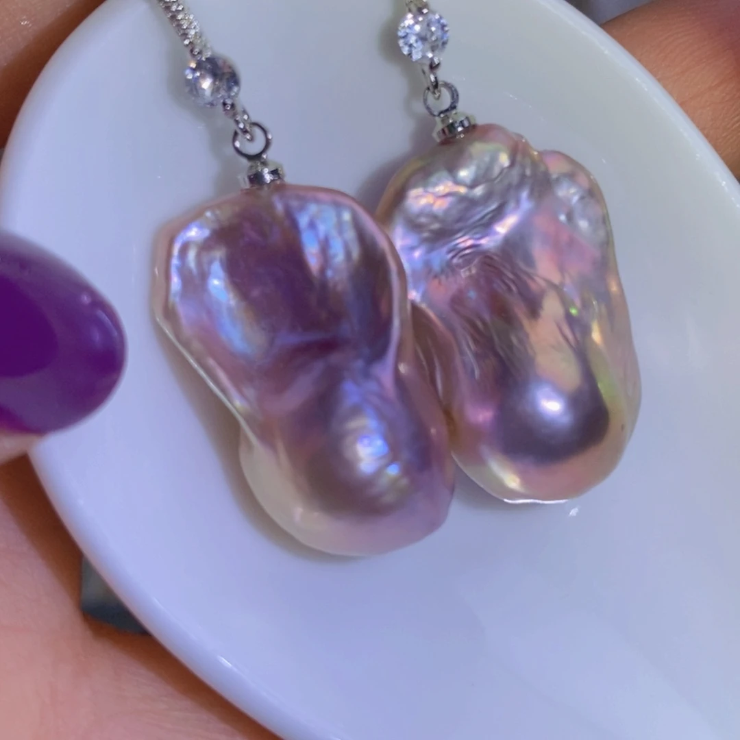 银S925镶嵌珍珠淡水珍珠$***空